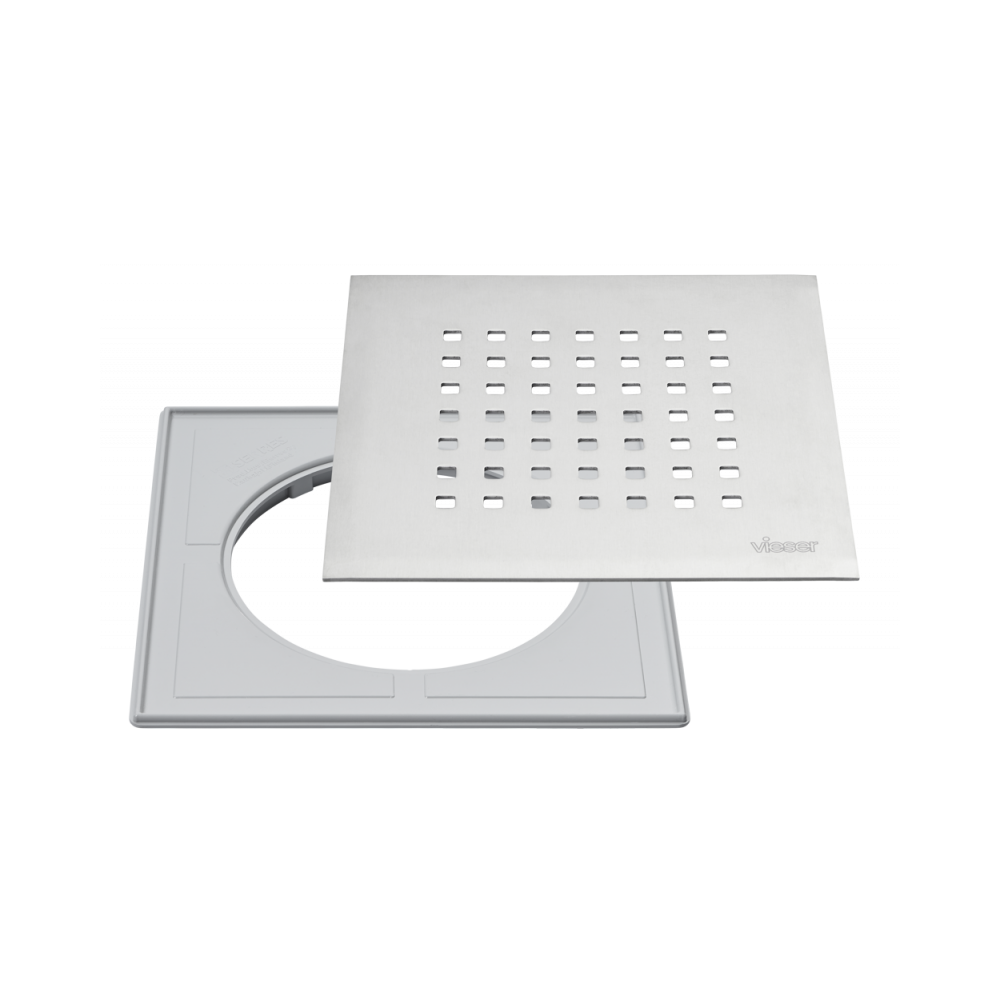 Vieser Grid grating with plastic frame 197x197