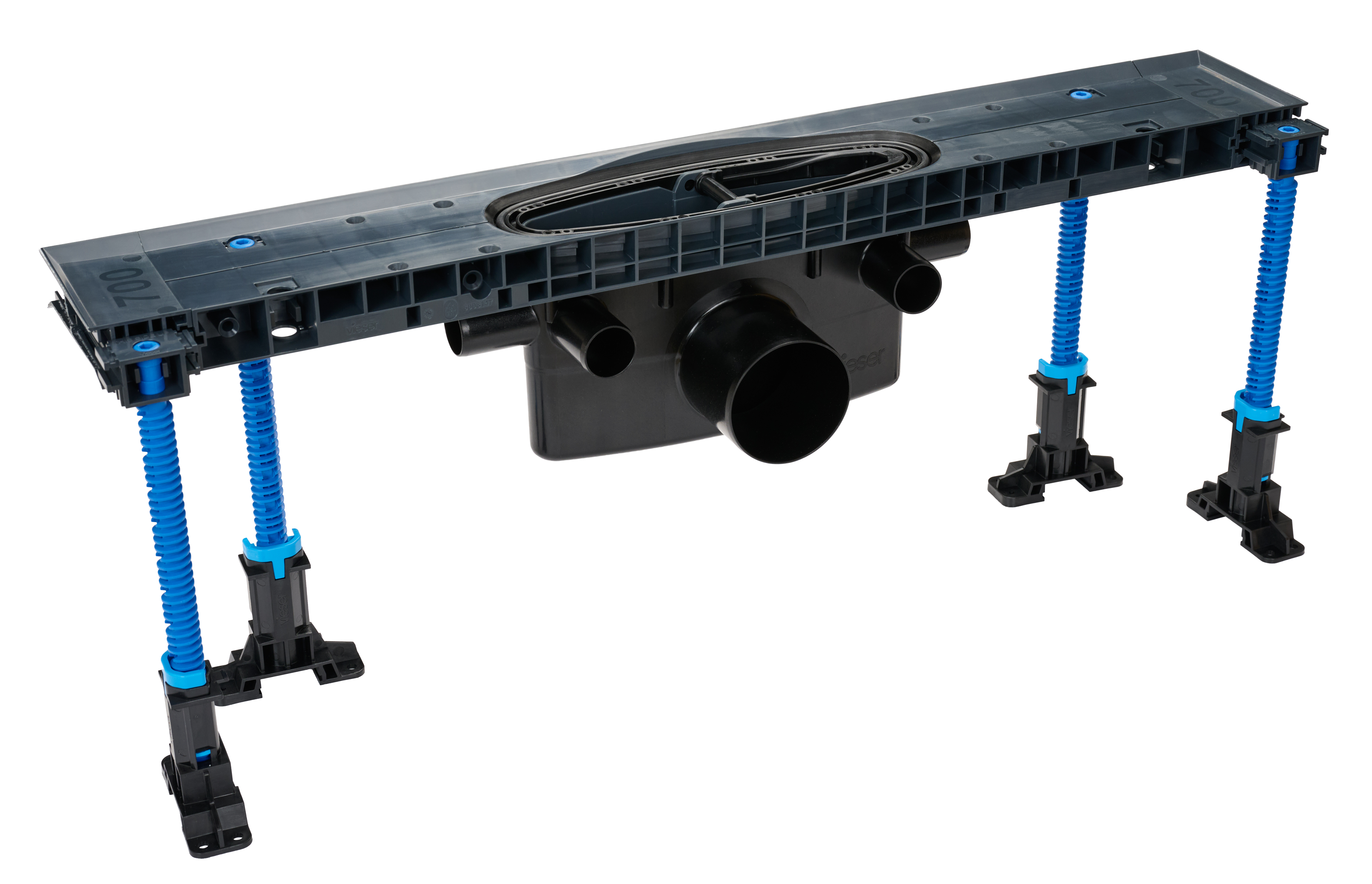 Vieser Kaita vaakakaivo DN75 4x32 ja asennuslevy 700, 800, 900